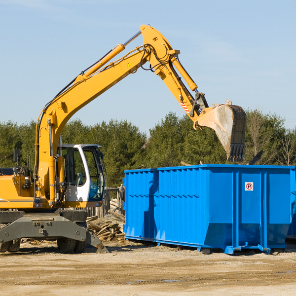 can i rent a residential dumpster for a construction project in McAlisterville PA